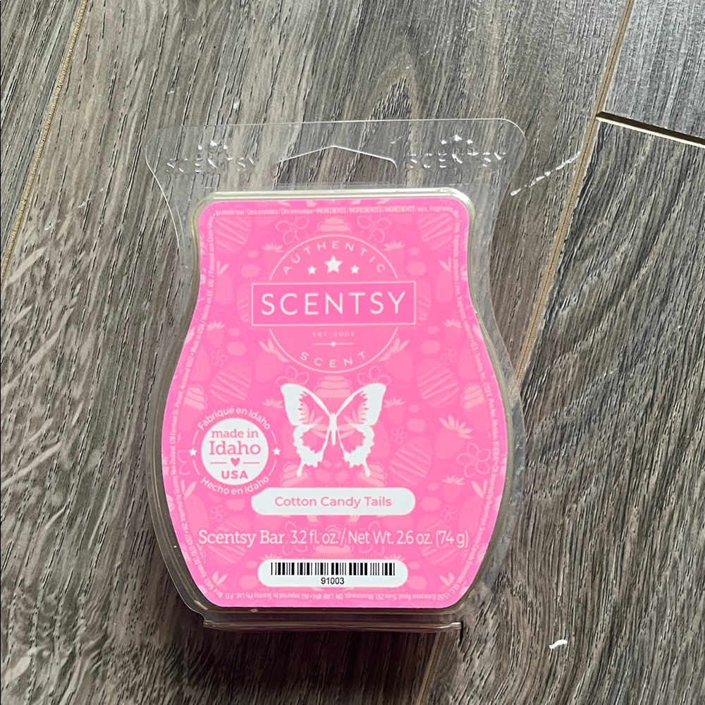NWT Scentsy Cotton Candy Tails Wax Bar